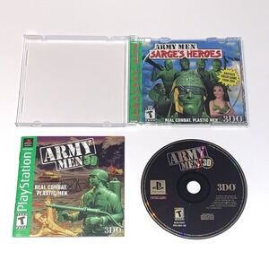 Army Men 3D Sony PlayStation 1 PS1 1999 CIB Reg Card Tested w/ Gameplay Photos